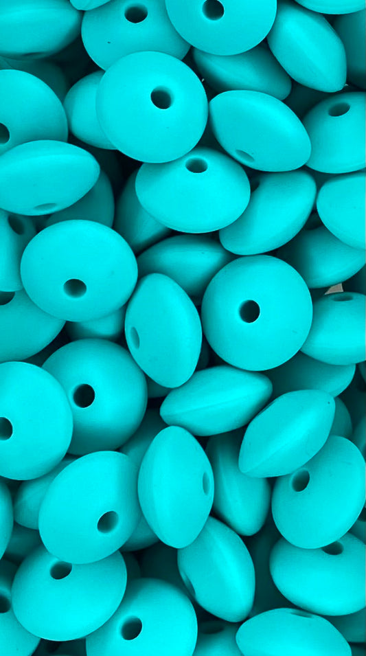 Turquoise 12mm Lentil