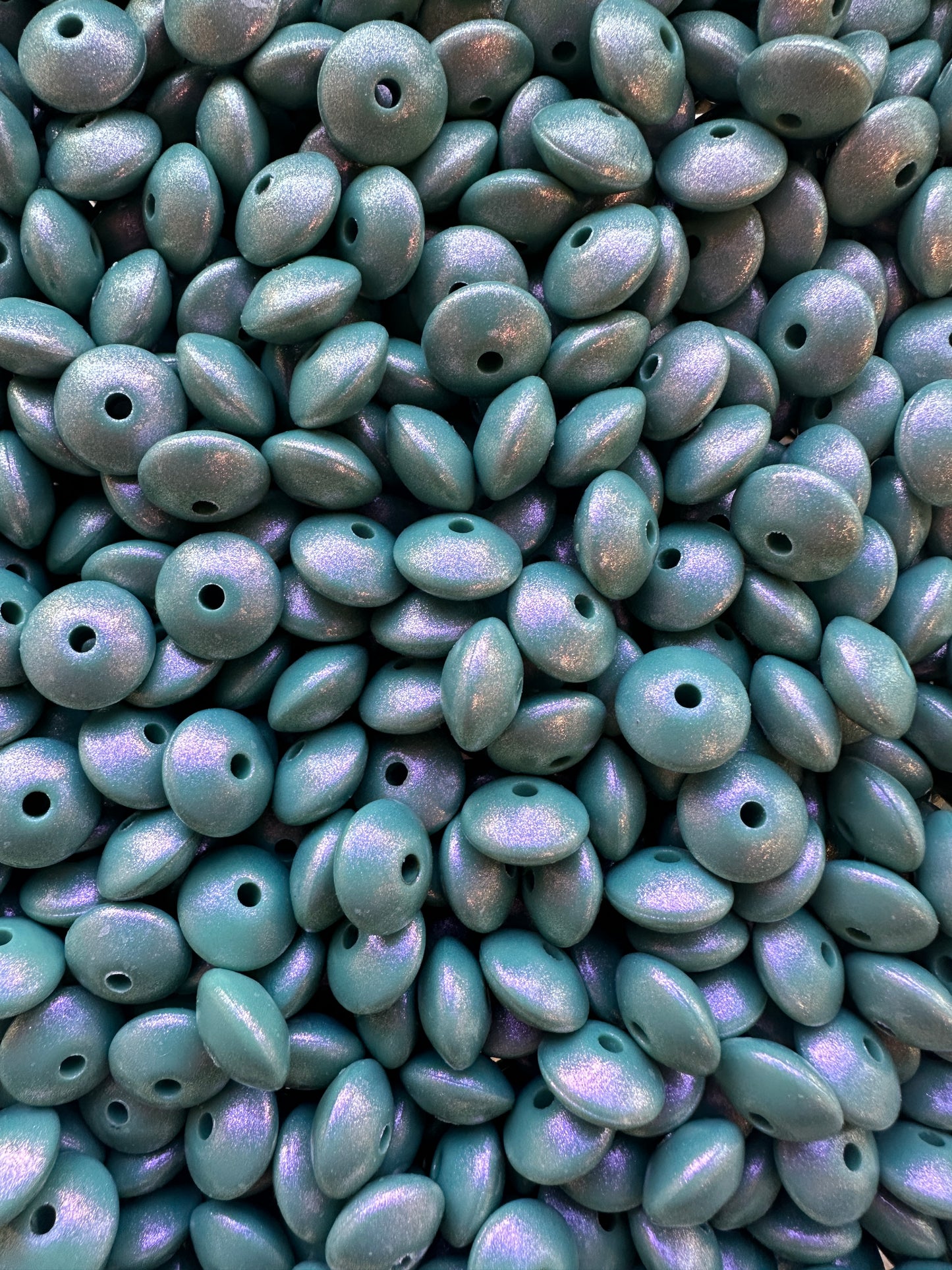 Perle de lentille feldspath opale 12 mm