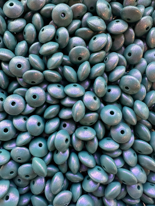 Perle de lentille feldspath opale 12 mm