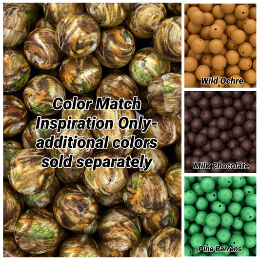 CTS Creation: Classic Camouflage 15mm Printed Bead