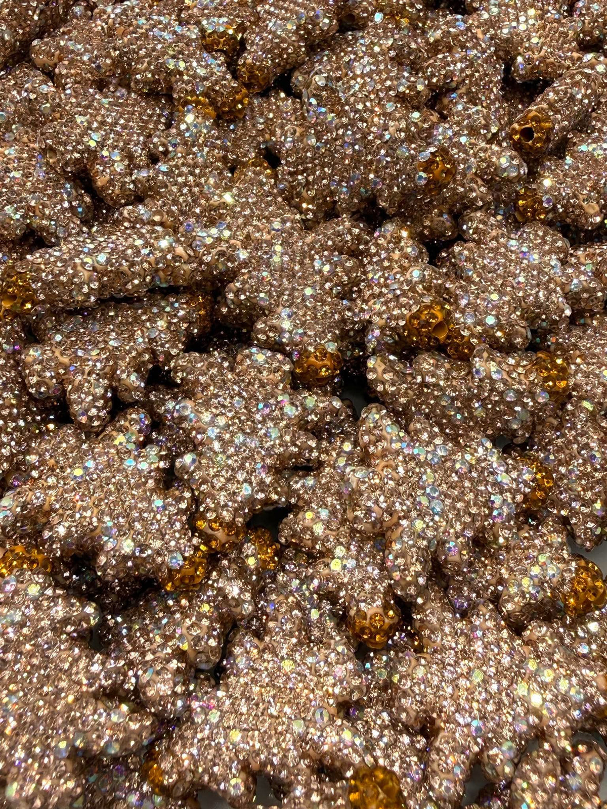 Acrylic Rhinestone Christmas Tree Beads
