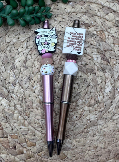 All The Fucks Beadable Pen Kit