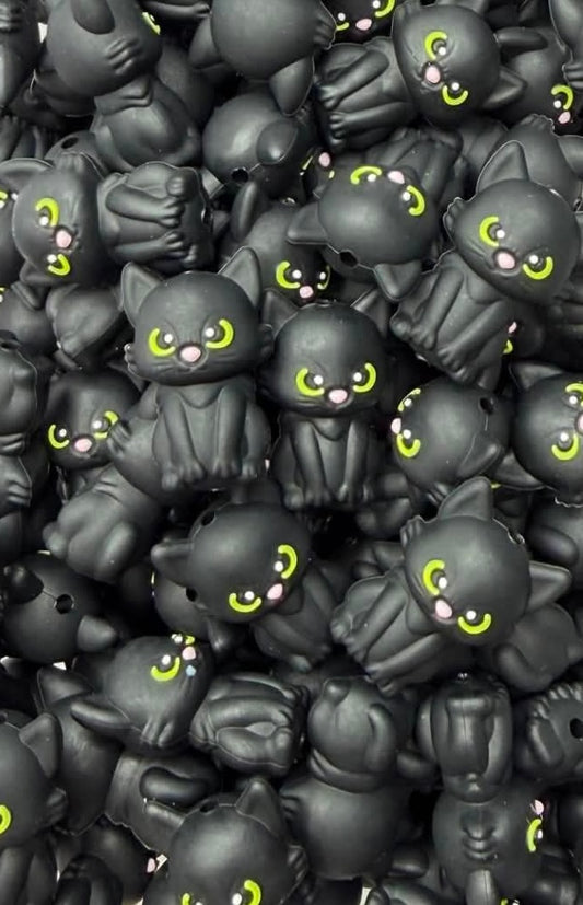 Black Cat Focal Bead