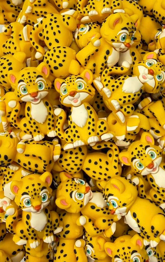 3D Cheetah Focal Bead