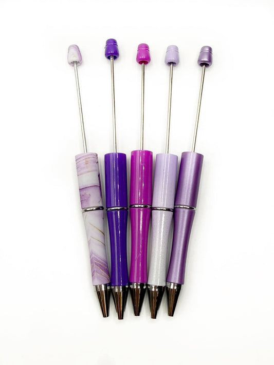 5 for $3 **PEN DEAL** Purple Beadable Pen Pack
