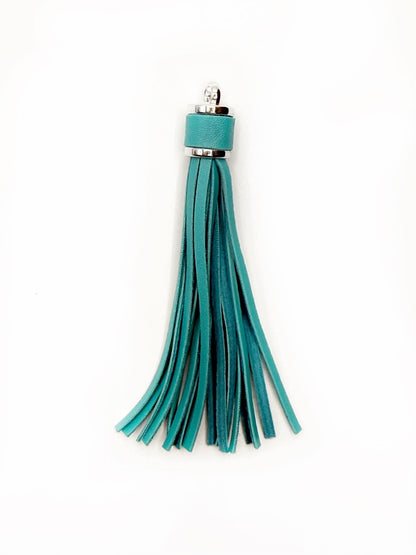 Silver Hardware Leather Tassels