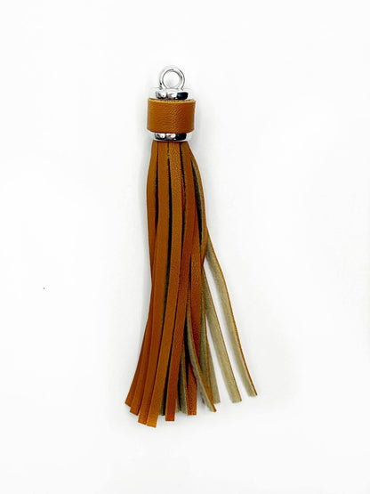 Silver Hardware Leather Tassels