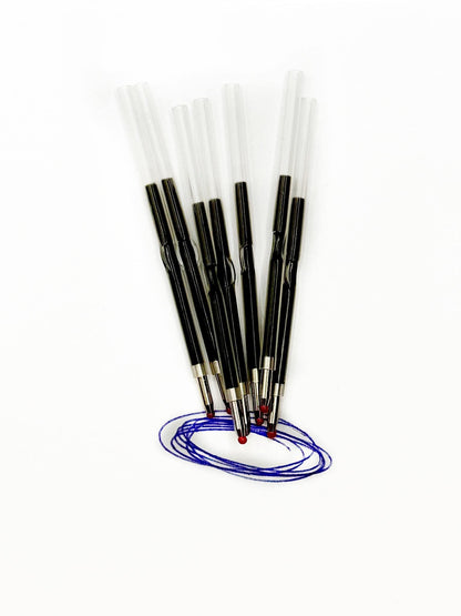 Recharge d'encre noire, rouge et bleue
