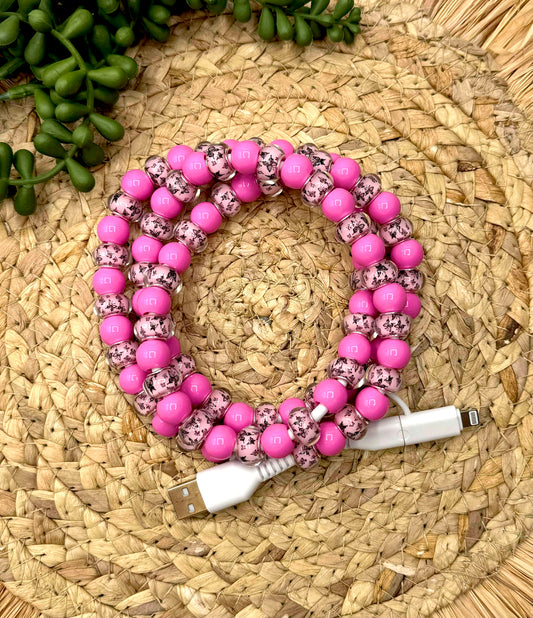 *Butterfly Beaded USB/USB-C Lightning Cord Charger