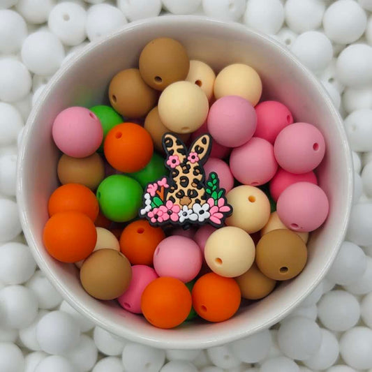 Leopard Bunny Focal Bead