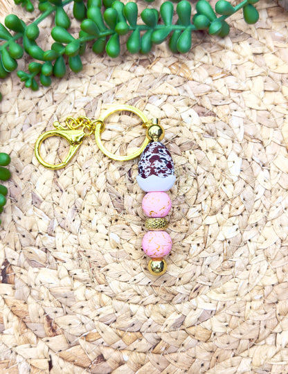 Brown Cow Egg Keychain Kit