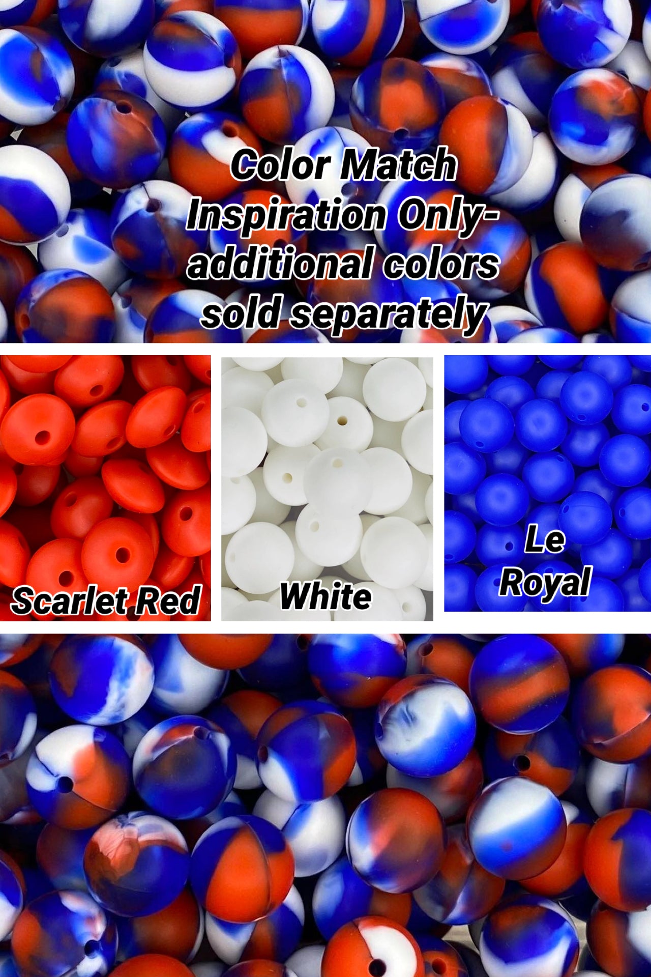 Patriot Blend 15mm Bead