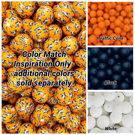 Perle de 15 mm imprimée sur mesure en forme d'étoile de vache