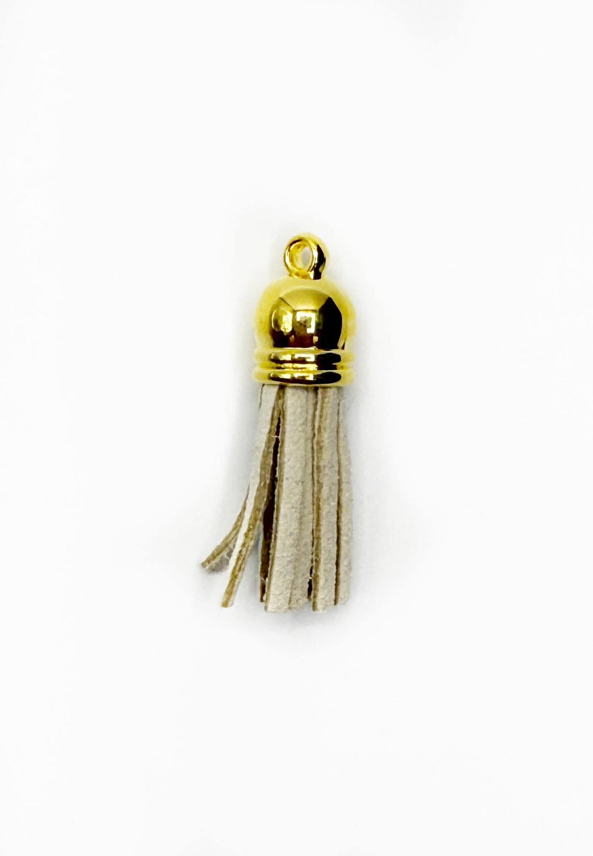 Small Gold Hardware Leather Tassels