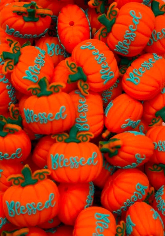 Blessed Pumpkin Focal Bead