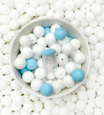 Jar of Snowflakes Focal Bead