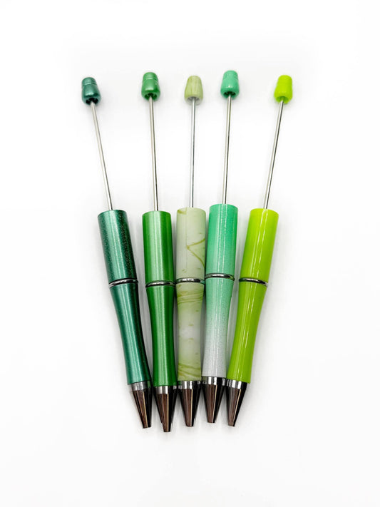 5 for $3 **PEN DEAL** Green Beadable Pen Pack