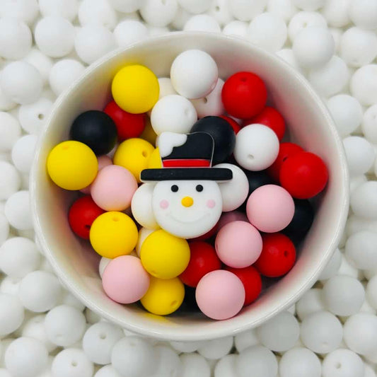 Magic Snowman Focal Bead