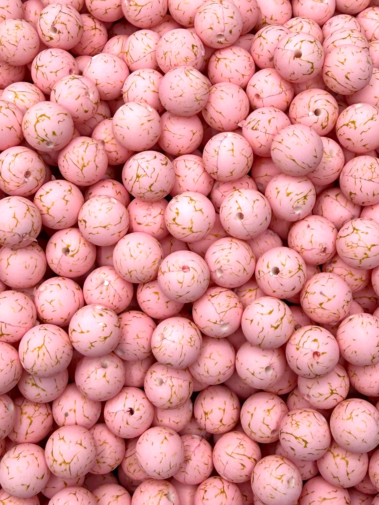 Création CTS : Perle de 15 mm imprimée pierre turquoise