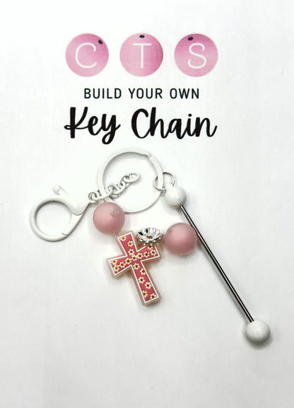 Pink Cross Keychain Kit