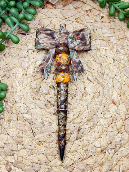 CTS Creation: Classic Camo Big Bow Energy Focal Bead