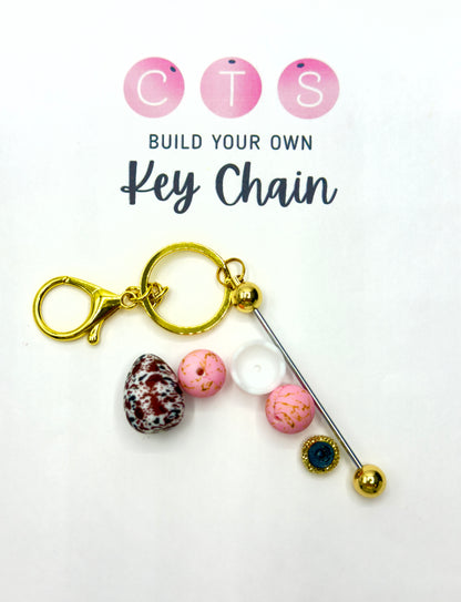 Brown Cow Egg Keychain Kit