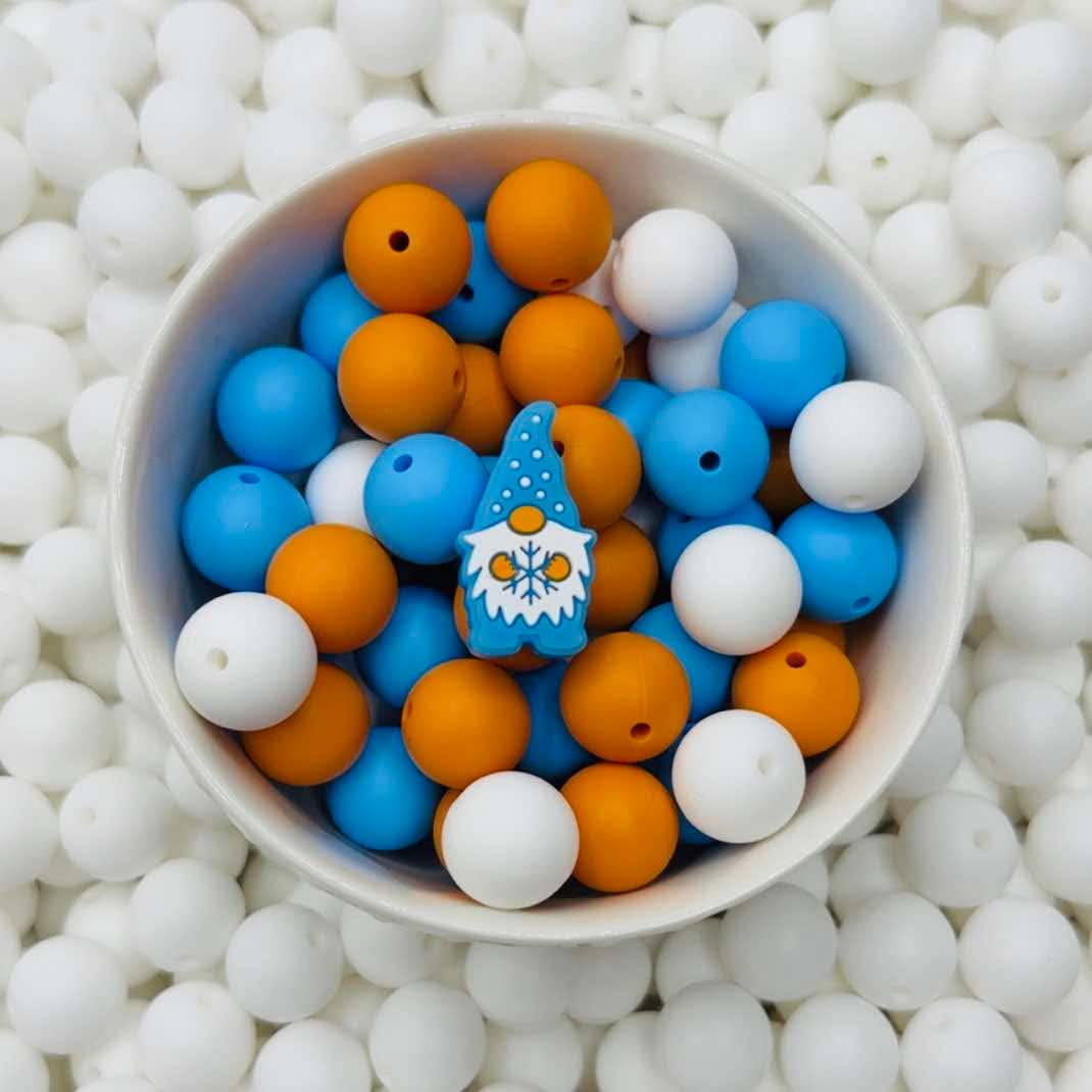 Perle focale Gnome flocon de neige