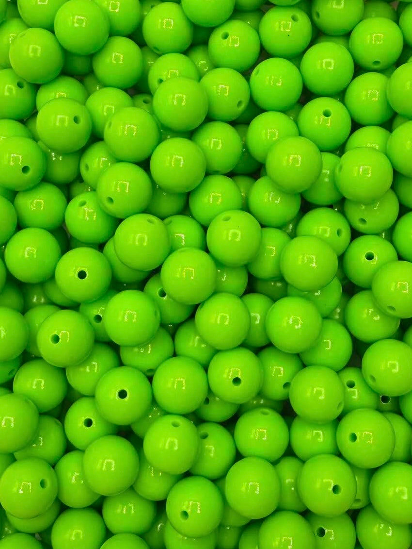 Mean Green Liquid 15mm Bead