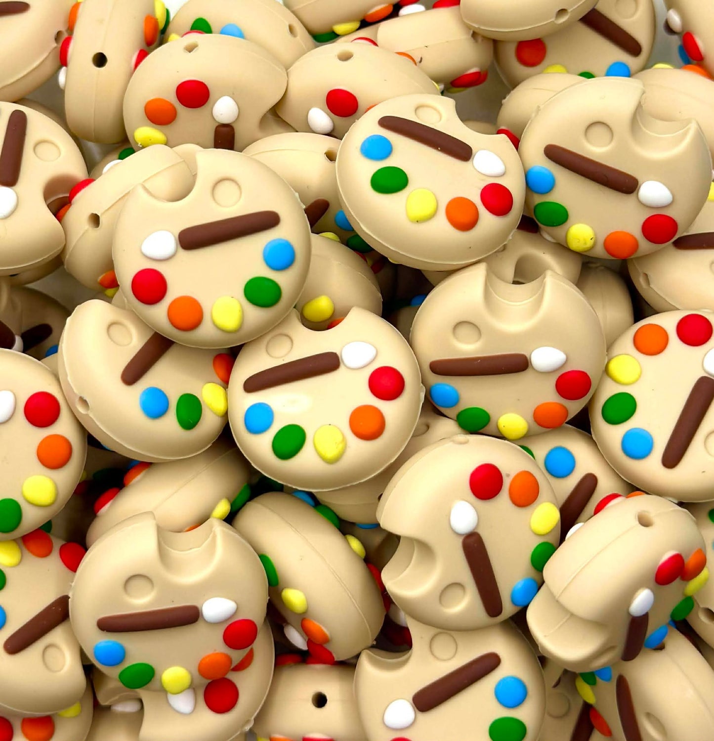 Colorful Paint Palette Focal Bead