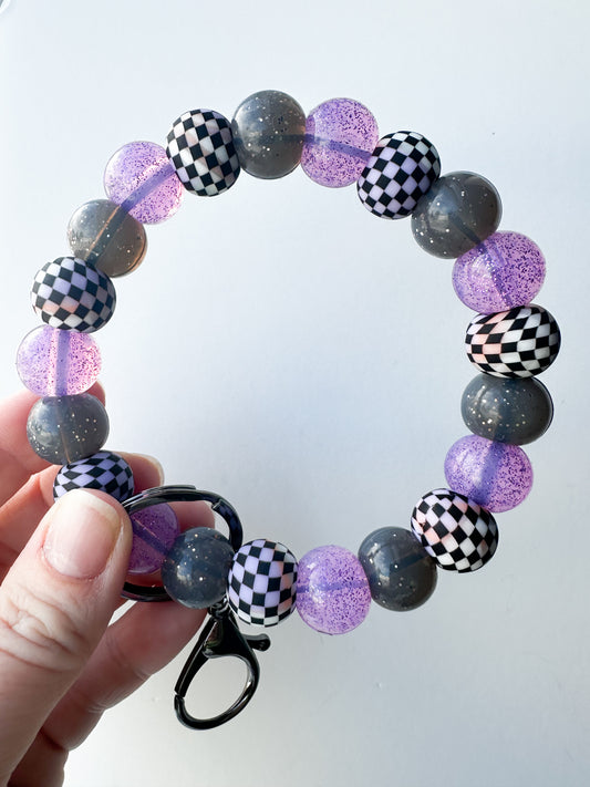 Tie Dye Checkered Wristlet Kit