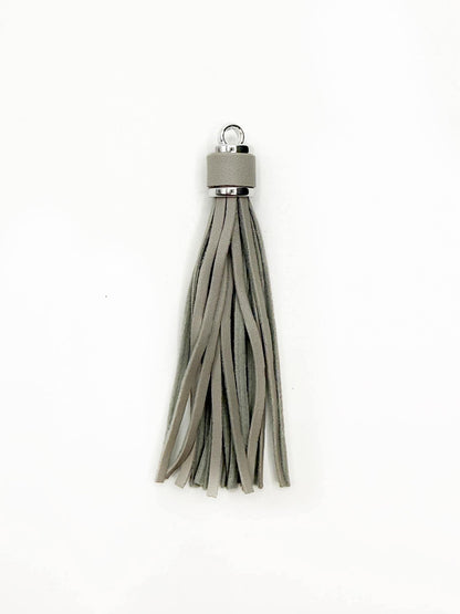 Silver Hardware Leather Tassels