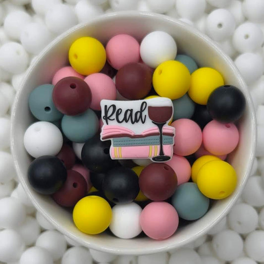 CTS Collab: Wine and a Good Book Focal Bead