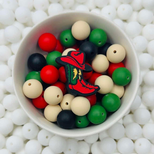 CTS Creation: Christmas Kickin Dirt Focal Bead