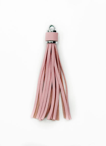 Silver Hardware Leather Tassels