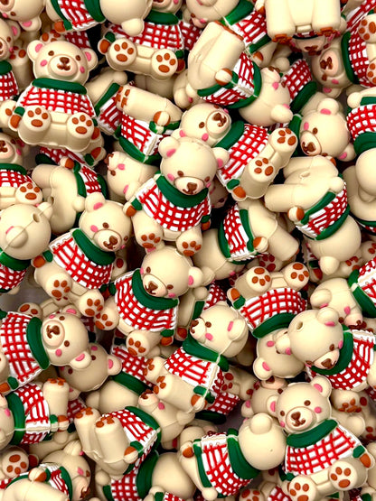 Merry Bear-y Sweater Focal Bead