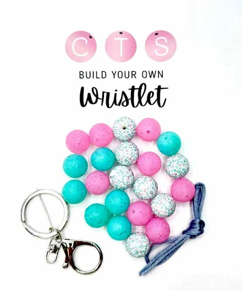 Cotton Candy Cat Wristlet Kit