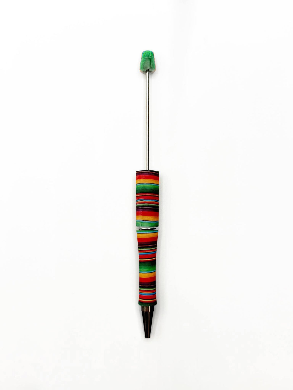 Création CTS : Stylo perlé en plastique imprimé Serape rouge **Brevet en instance**