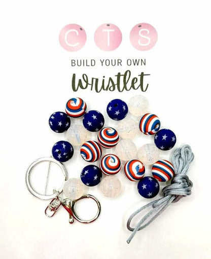 Old Glory Stripes Wristlet Kit