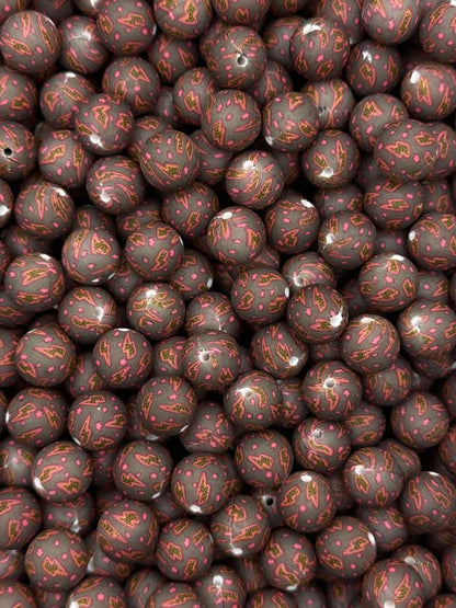 Wild Voltage Printed 15mm Bead