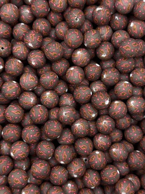 Wild Voltage Printed 15mm Bead