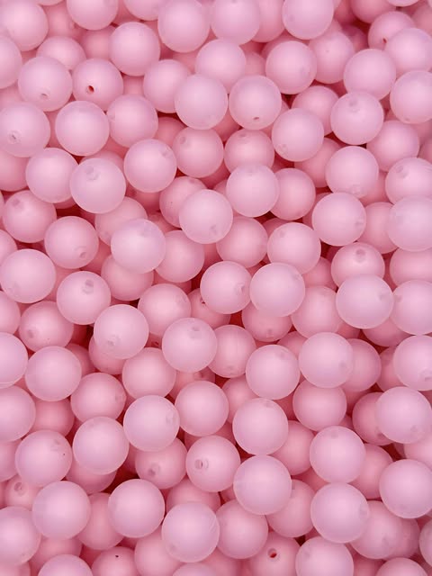 Quartz Frosted 15mm Beads