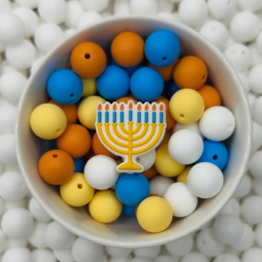 Menorah Focal Bead