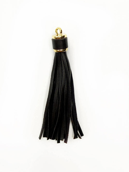 Gold Hardware Leather Tassels