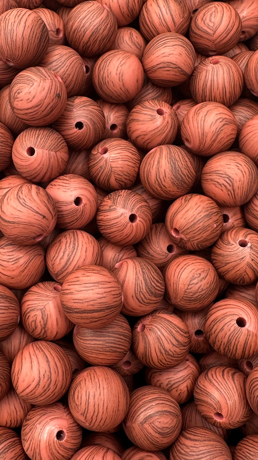 Knock on Wood 15mm Bead