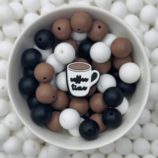 Perle focale de tasse de temps de café