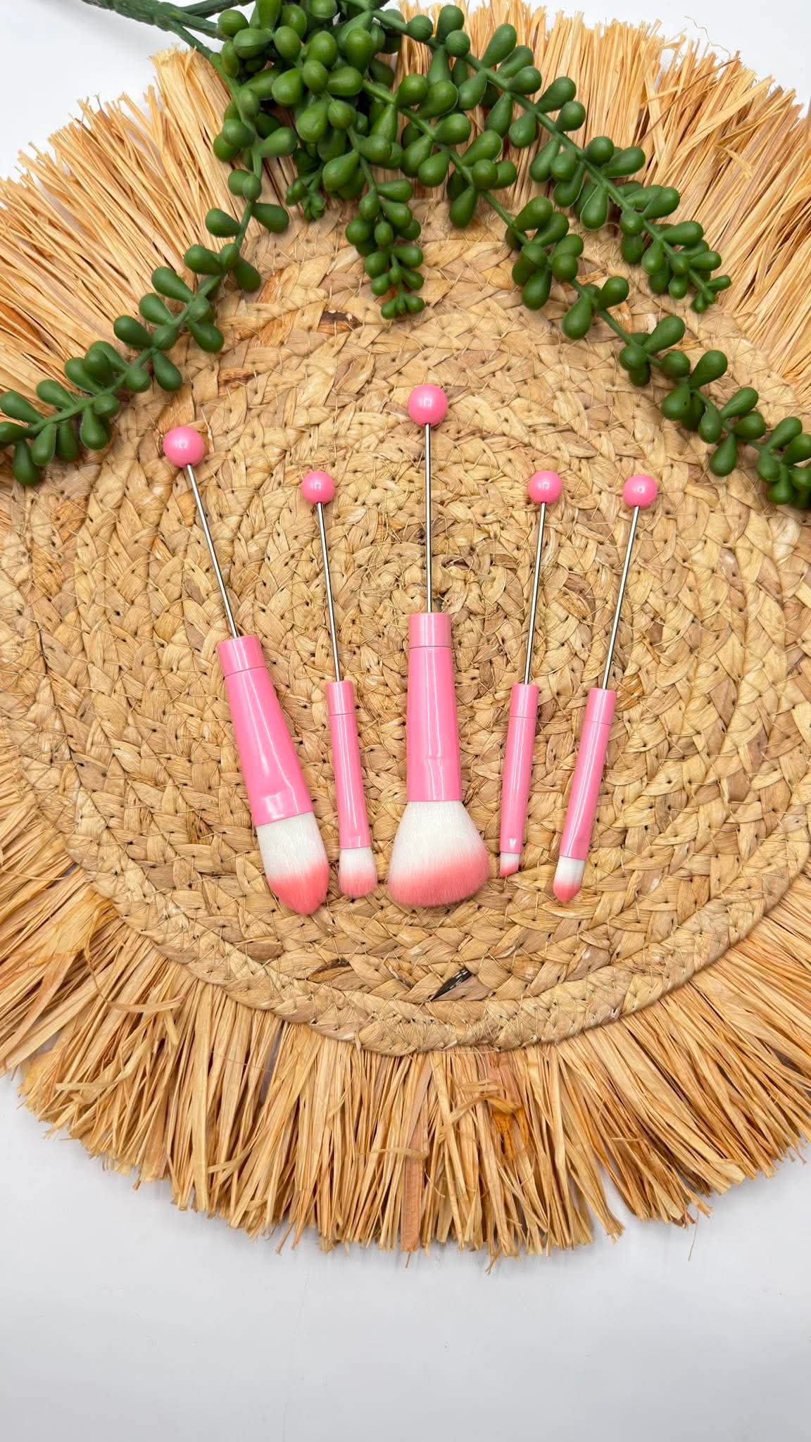 Ensemble de pinceaux de maquillage perlés