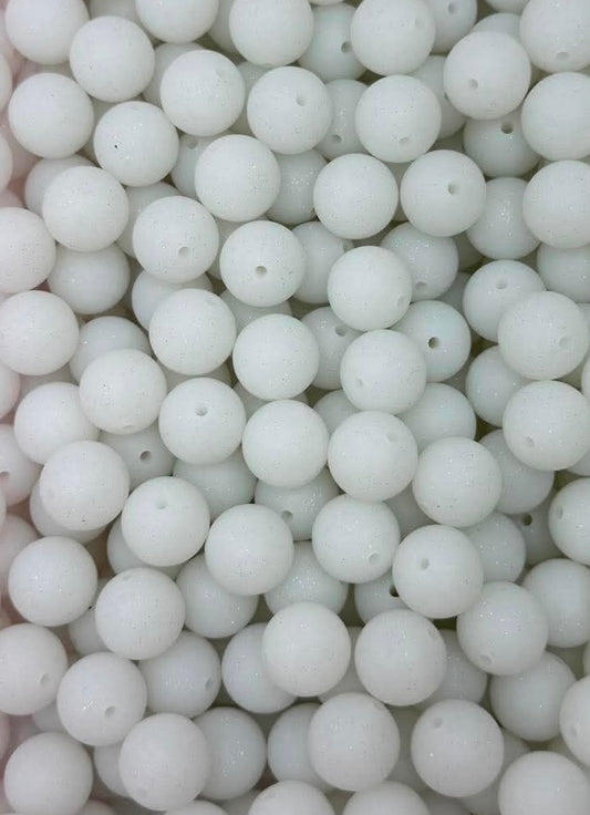 Clear SPARKLE Glow 15mm Round
