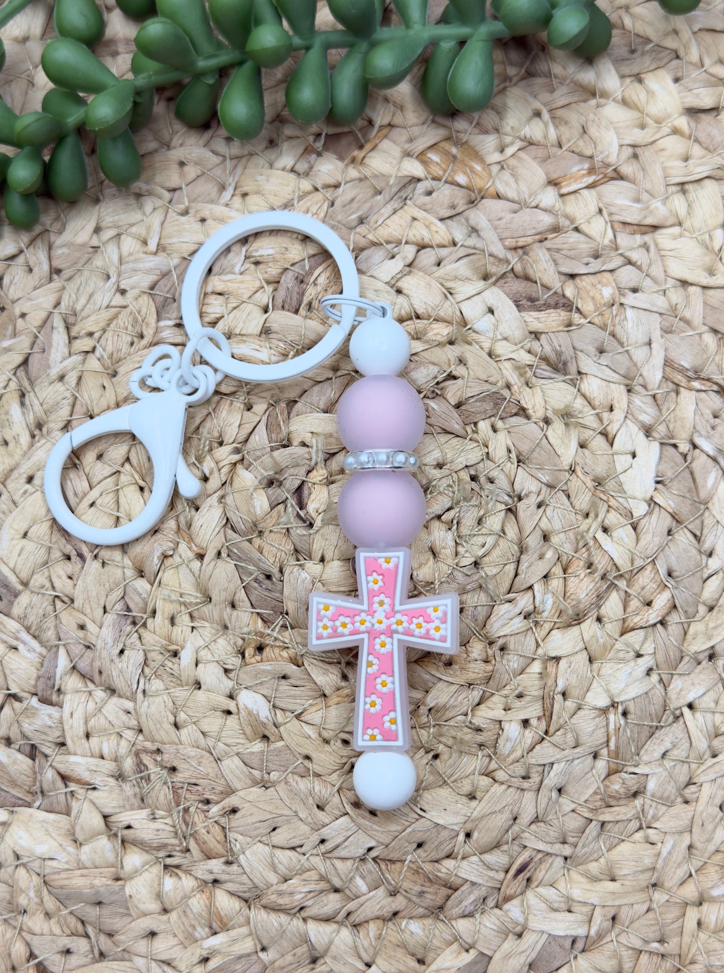 Pink Cross Keychain Kit