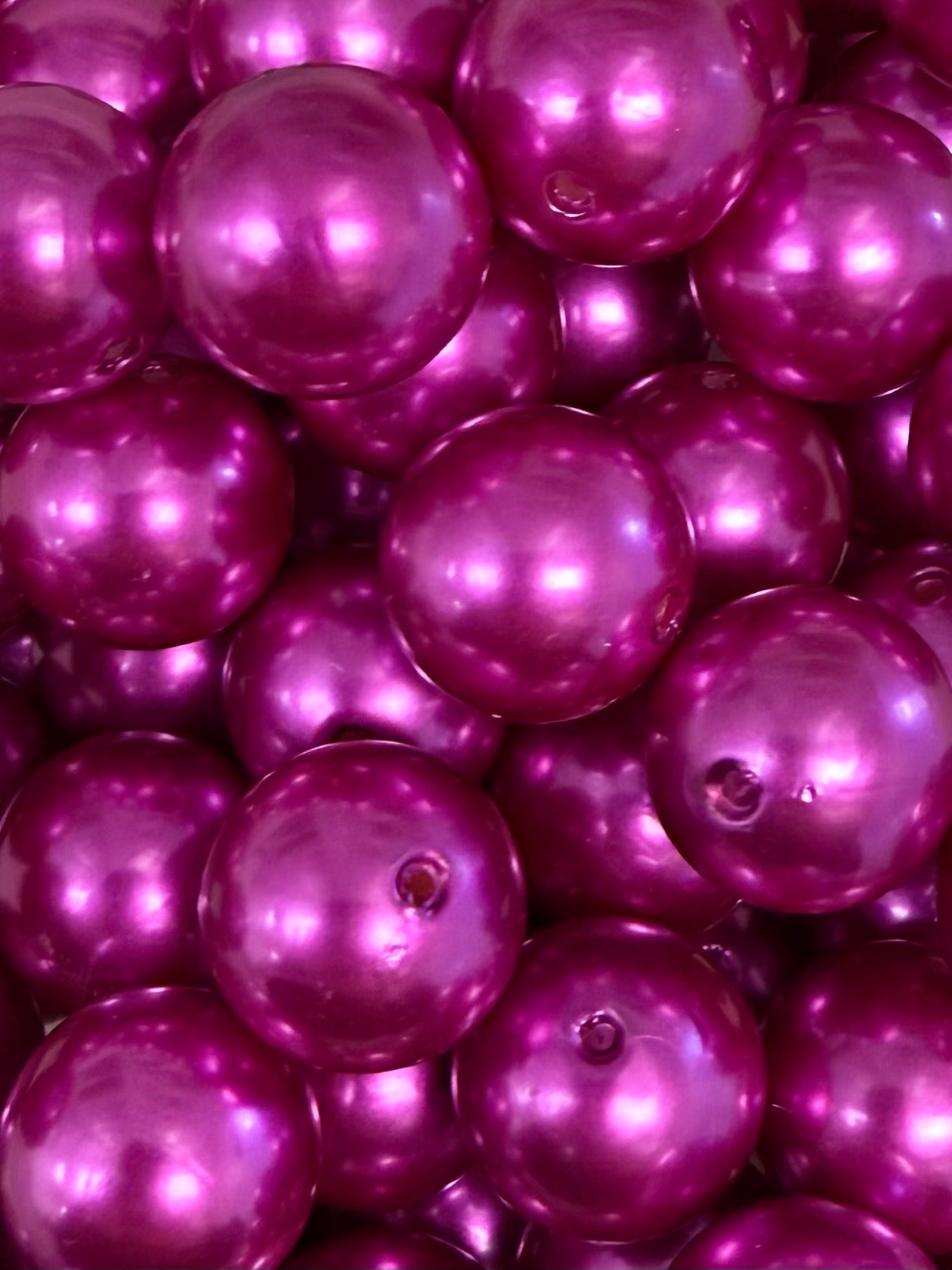 Orchid High Gloss 20mm Acrylic Bead