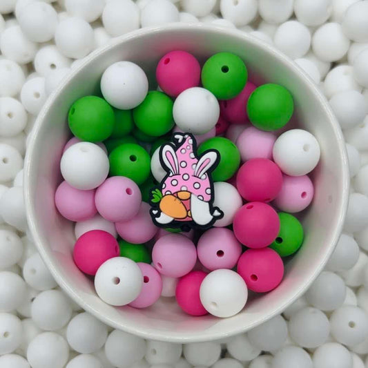 Gnome Bunny Steal My Carrot Focal Bead